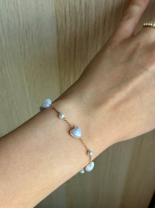 Bracelet Cœur perlé